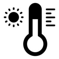 temperate vector icon glyph style for Web and Mobile.