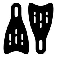 swimming flipper vector icon glyph style for Web and Mobile.