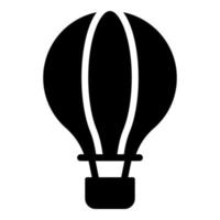 hot air balloon vector icon glyph style for Web and Mobile.