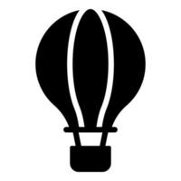 hot air balloon vector icon glyph style for Web and Mobile.