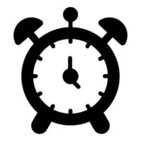 alarm vector icon glyph style for Web and Mobile.