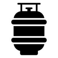 gas's cylinder vector icon glyph style for Web and Mobile.