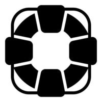 lifebuoy vector icon glyph style for Web and Mobile.