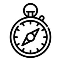 compass vector icon thin line style for Web and Mobile.