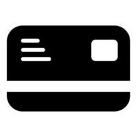 ATM card vector icon glyph style for Web and Mobile.