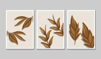 Botanical wall art vector set