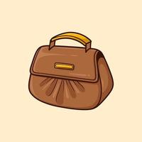 ilustración de vector de dibujos animados de bolsa de honda de mujer aislado