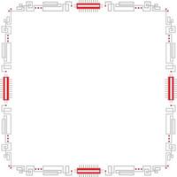 robotic frame design vector