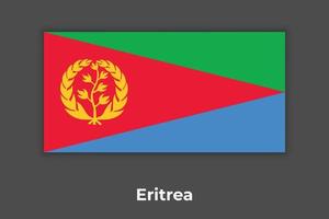 bandera de eritrea imagen vectorial vector