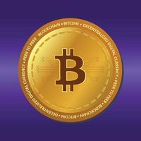 Isolated Bitcoin Vector Illustration Graphic