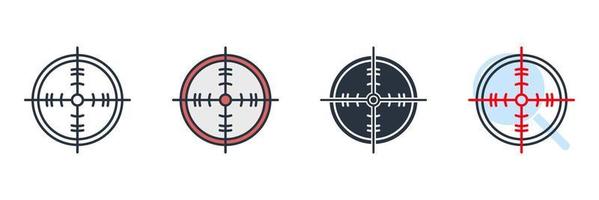 target icon logo vector illustration. goal symbol template for graphic and web design collection