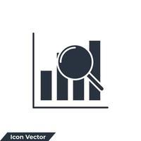 analytics icon logo vector illustration. Data Analysis symbol template for graphic and web design collection