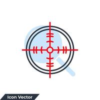 target icon logo vector illustration. goal symbol template for graphic and web design collection
