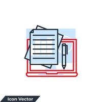 Copyrighting icon logo vector illustration. Typing Machine symbol template for graphic and web design collection