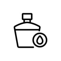 aceite aromático cosmético icono vector contorno ilustración