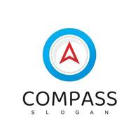 Compass Logo Design Template,Travel Guide, Navigation Logo vector