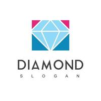 plantilla de diseño de logotipo de diamante, icono de joyería vector