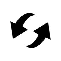 Sync Arrow Minimal Illustration Icon Clip Art Isolated Web Element Cursor vector