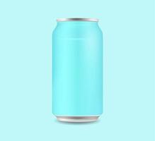 Beer Energy Drink Can Realistic Mockup Illustration Shiny Beverage Aluminum Steel Refreshment vector