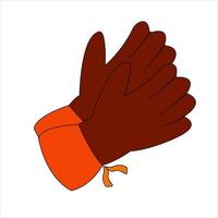 hand with glove vector