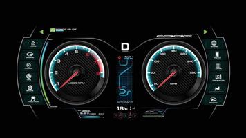 tablero de instrumentos del coche ilustración vectorial eps 10 vector