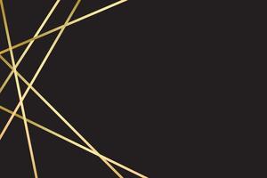 Premium background with golden lines on black backgroun vector