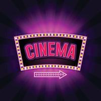 Cinema Retro with Sparking Color vector