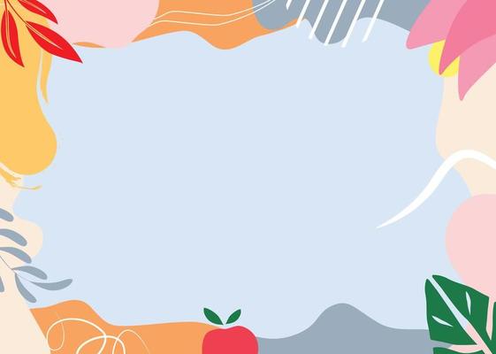 Flat Background with pastel colour Blue, good for Power Point, greeting card etc.