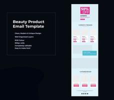 Fashion Product Promotion Email Newsletter Template vector