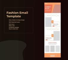 Corporate Marketing Agency Email Newsletter Template design vector