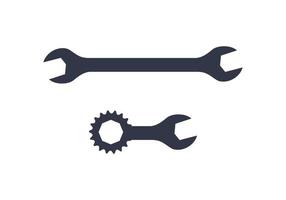 Silhouette Wrenches gear design illustration vector