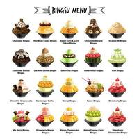 bingsu vector set collection graphic design