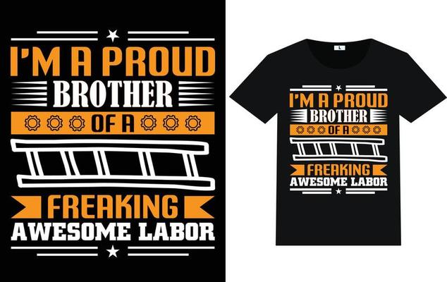 Labor Day Typography and Graphic T shirt design