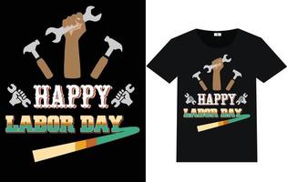 Trendy Labor day Typography and Graphic T shirt Design vector