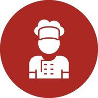 Chef Outline Icon vector