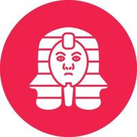 Pharaoh Glyph Circle Multicolor vector