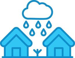 Monsoon Line Filled Blue vector