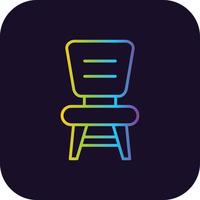 Chair Gradient Icon vector