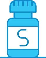 Salt Line Filled Blue vector