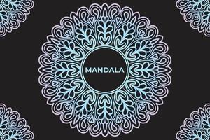 diseño de mandala de marco. diseño de fondo de patrón de mandala. vector