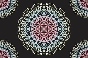 Mandala lace pattern design. Lace ornament design. Mandala background vector design.