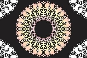 Frame mandala design. Mandala pattern background design. vector