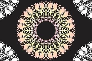 Frame mandala design. Mandala pattern background design. vector