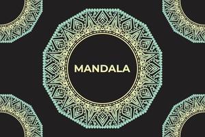 Frame design. Mandala pattern background design. vector