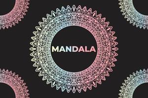 Frame design. Mandala pattern background design. vector