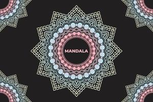 fondo con diseño de mandala de adorno. diseño de patrón de mandala. vector