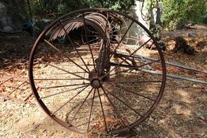 Old agricultural machinery in Israel. photo