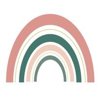 establece el estilo retro del arco iris. símbolo de arco iris simple vector