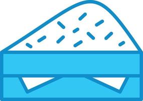 Sandwich Line Filled Blue vector