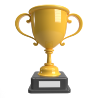 3D-gouden trofee voor award png